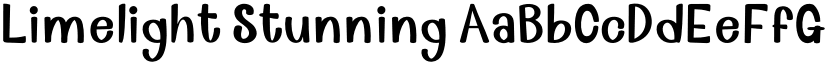 Limelight Stunning font