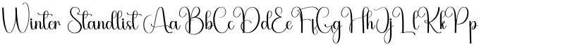 Winter Standlist font