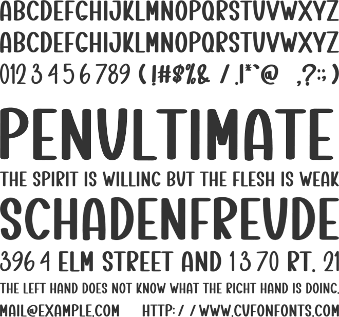 Charming Magnolia font preview