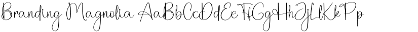 Branding Magnolia font