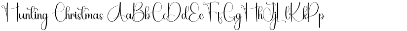 Hunting Christmas font