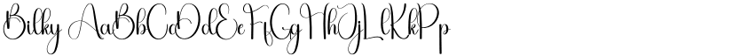 Bilky font