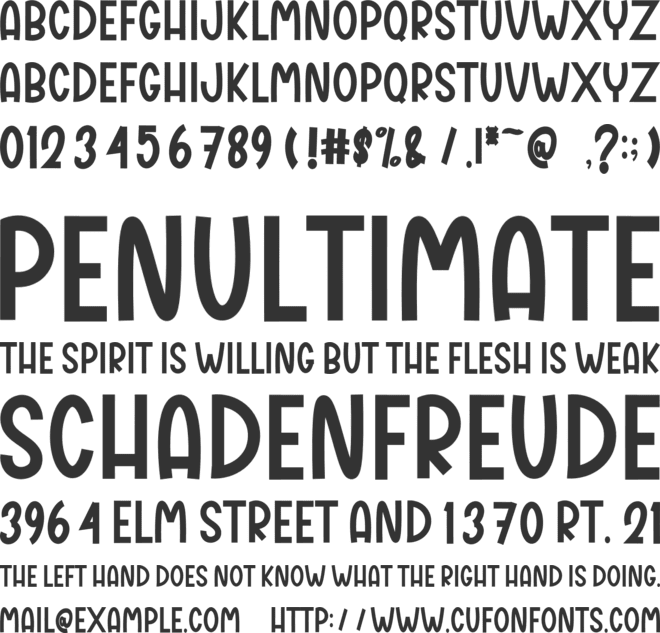 Alphabet Minimalist font preview