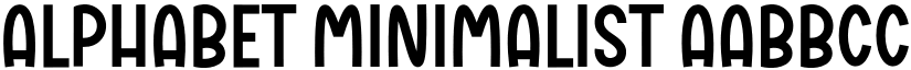 Alphabet Minimalist font