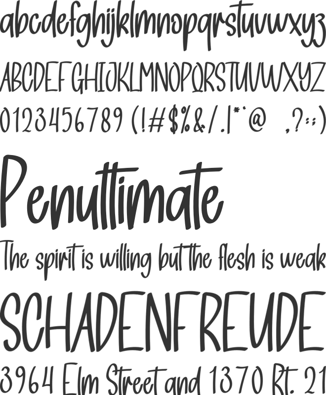 Christmas Bundle font preview