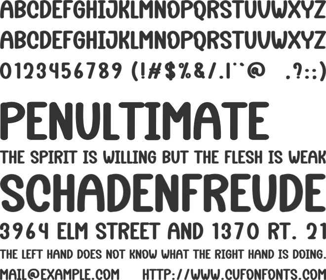 Pine Santa font preview