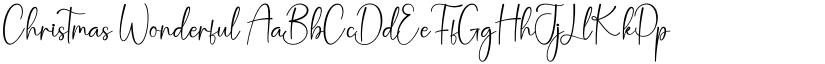 Christmas Wonderful font