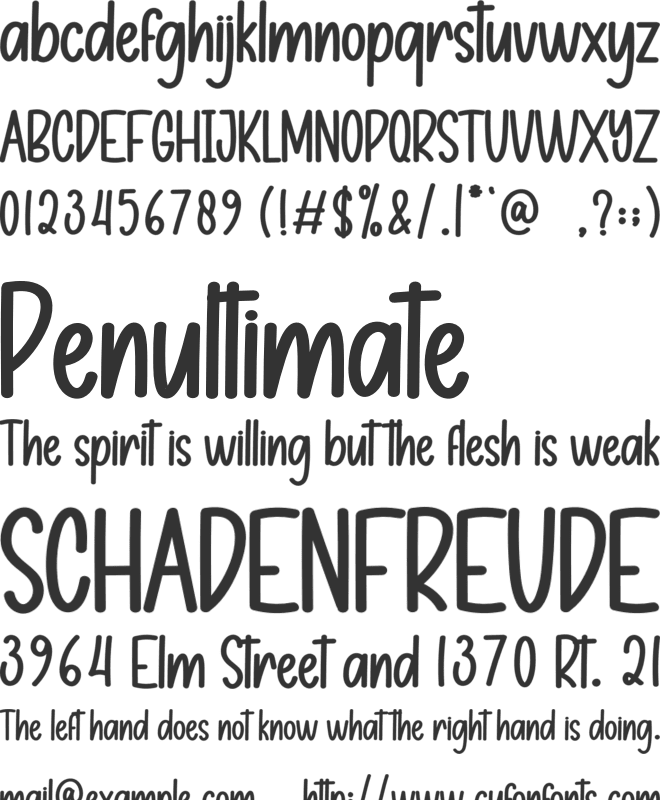 Mystical Christmas font preview