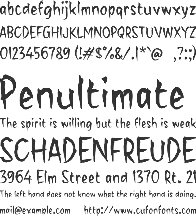 Waicoka font preview