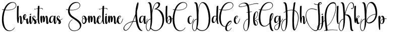 Christmas Sometime font