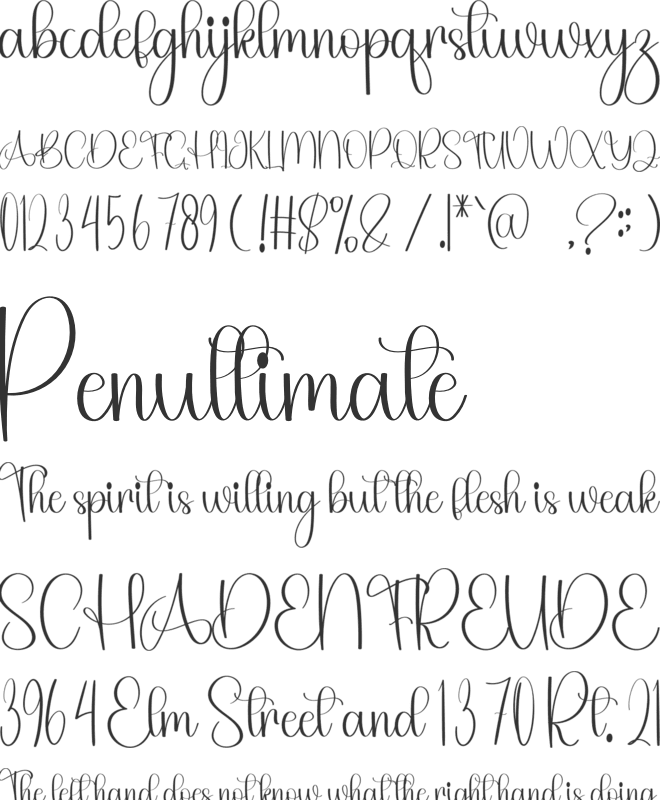 Happy Skydiving font preview