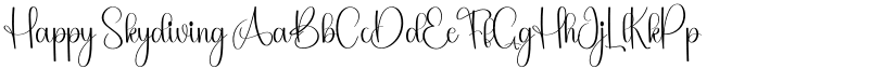 Happy Skydiving font