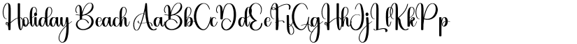 Holiday Beach font