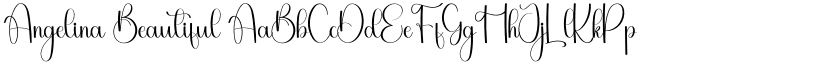 Angelina Beautiful font
