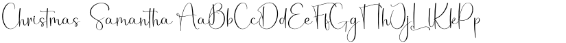 Christmas  Samantha font
