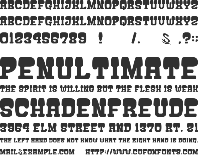 Atama Serif G font preview