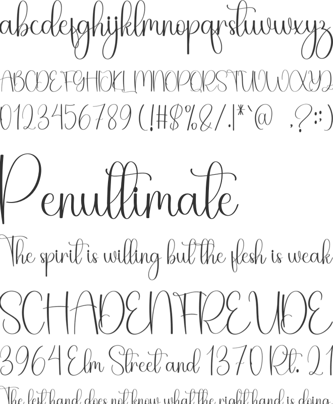 Snowman Beautiful font preview