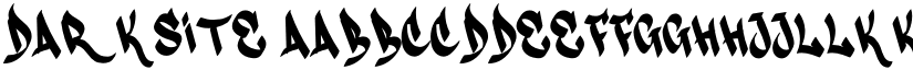 Darksite font