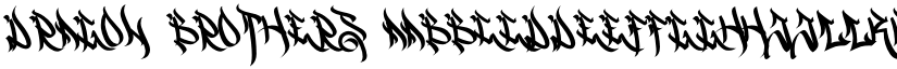 Dragon Brothers font