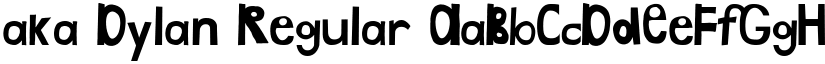 aka Dylan Regular font