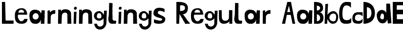 Learninglings Regular font
