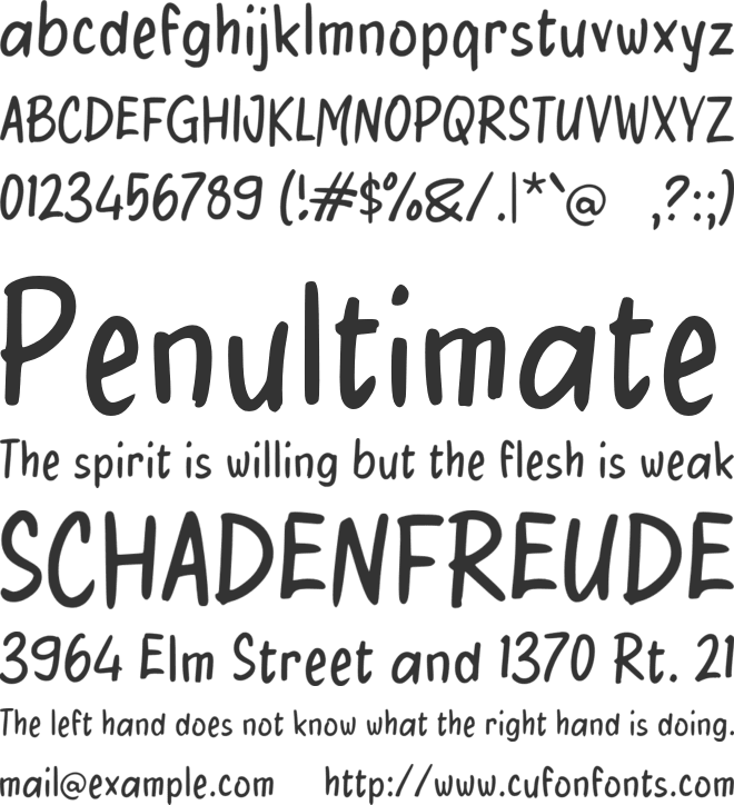 Wadolu font preview