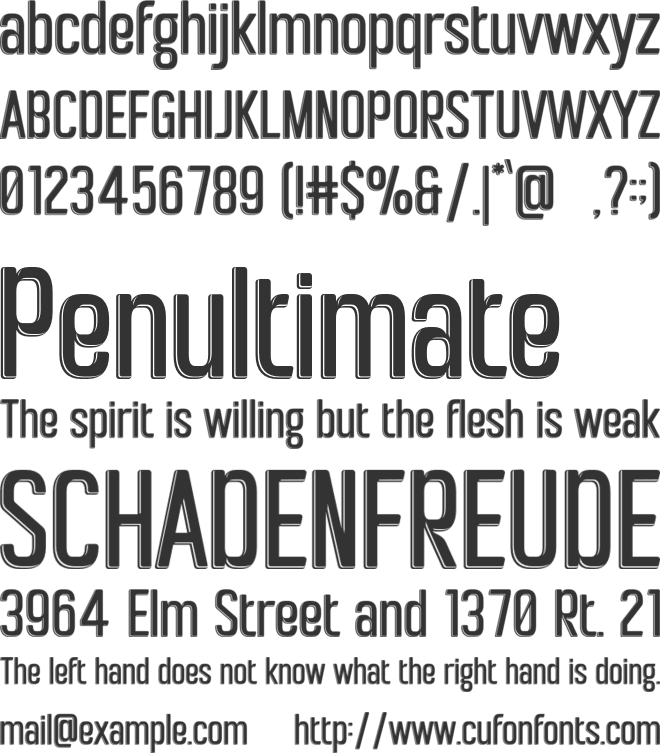 Bottega font preview