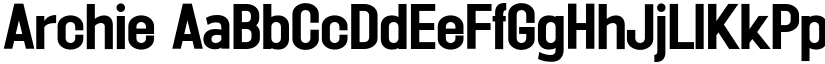 Archie font