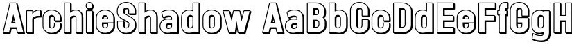 ArchieShadow font