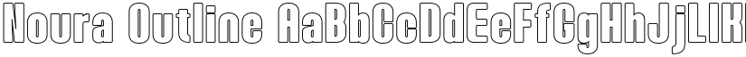 Noura Outline font
