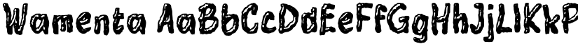 Wamenta font