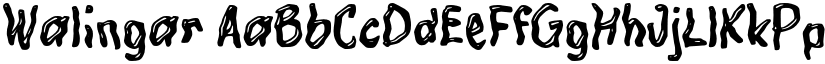 Walingar font