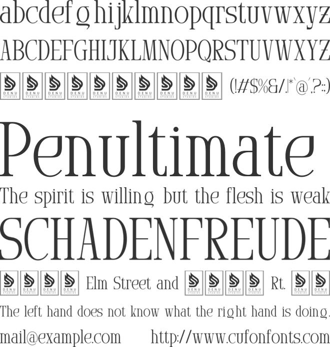 Arnnelo font preview