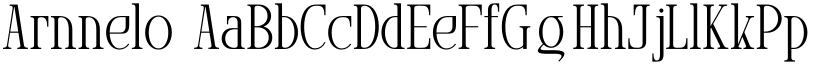 Arnnelo font