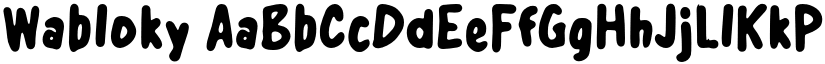 Wabloky font