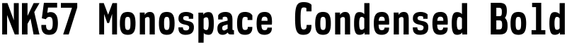 NK57 Monospace Condensed Bold font