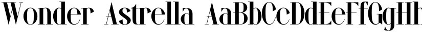 Wonder Astrella font