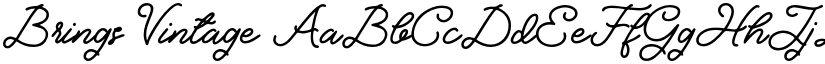 Brings Vintage font