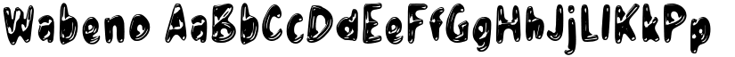 Wabeno font