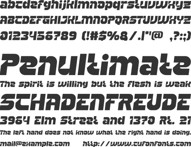 JUMPSHOT font preview