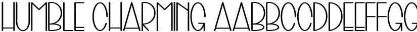 Humble Charming font