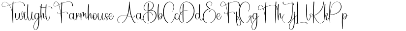Twilight Farmhouse font