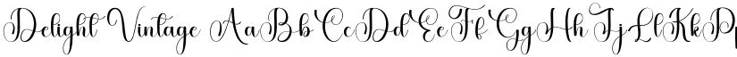 Delight Vintage font