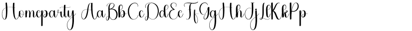 Homeparty font