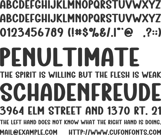 Summer Active font preview