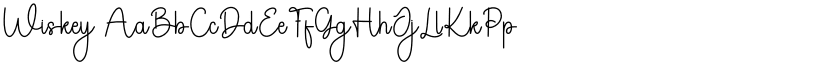 Wiskey font