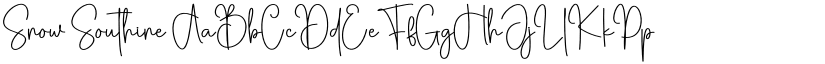 Snow Southine font