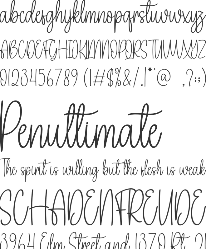 Heartily font preview
