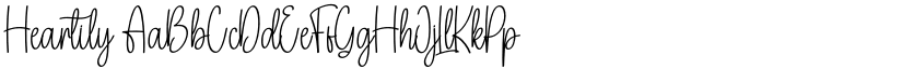 Heartily font