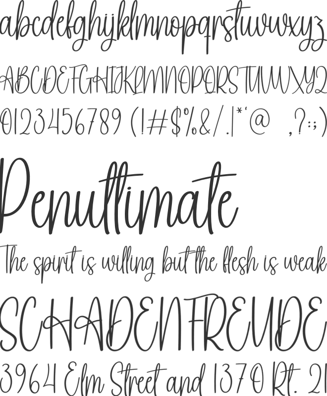 Christmas Party font preview